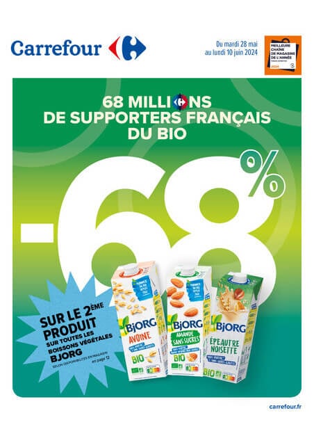 68 MILLIONS DE SUPPORTERS FRANÇAIS DU BIO Du 28/05 au 10/06