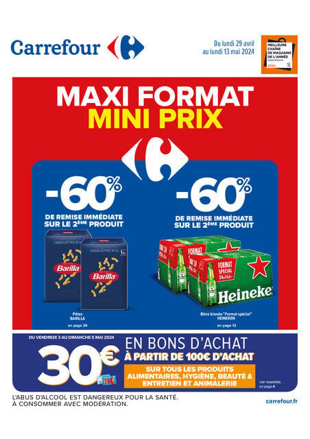 Maxi format, mini prix  Du 29/04 au 13/05