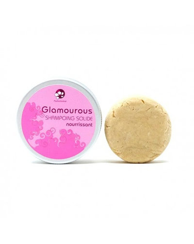 Shampoing solide vegan Glamourous cheveux secs 25 g