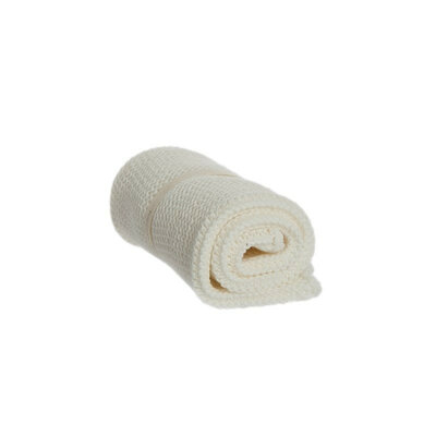 Débarbouillette blanche en tricot de coton bio